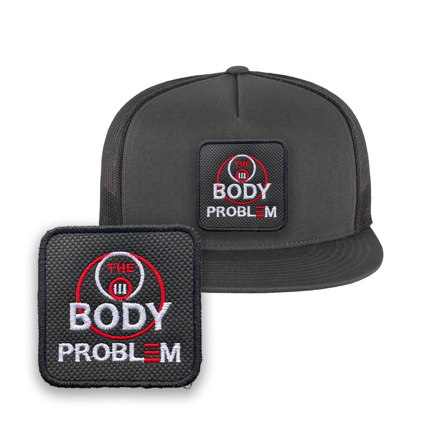 3 Body Problem Embroidered Hat Classic Trucker Mesh Grey Cap