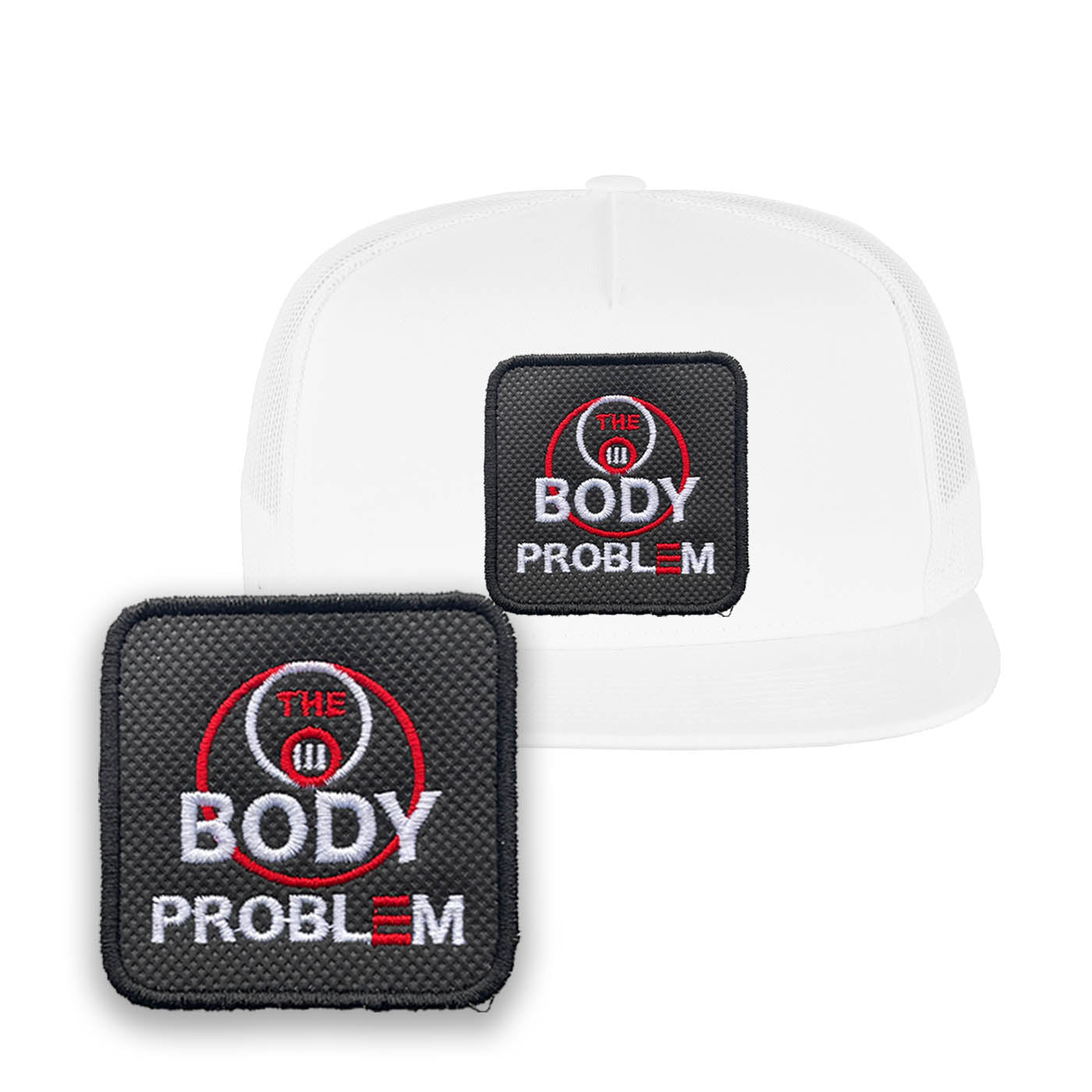 3 Body Problem Embroidered Hat Classic Trucker Mesh White Cap