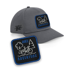 Bike Adventure Embroidered Patch Baseball Cap Urbanwear 5 Pannel Snapback