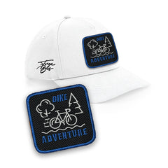 Bike Adventure Embroidered Patch Baseball Cap Urbanwear 5 Pannel Snapback