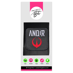 Andor Embroidered Hat Classic Trucker Mesh White Cap