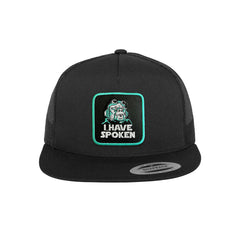 I have Spoken Trucker Hat Embroidered Kuill Mando Snapback Trucker Cap Black, White, Grey