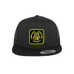 Cobra Kai Hat Embroidered Patch Movie Snapback Trucker Hat Black, White, Grey