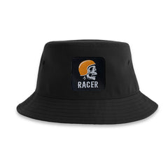 Racer Biker Bucket Hat Embroidered Patch