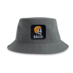 Racer Biker Bucket Hat Embroidered Patch