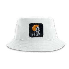 Racer Biker Bucket Hat Embroidered Patch