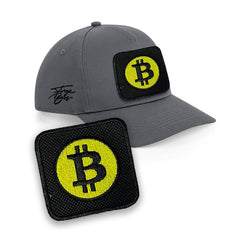 Bitcoin Emoji Embroidered Patch Baseball Cap Urbanwear 5 Pannel Snapback
