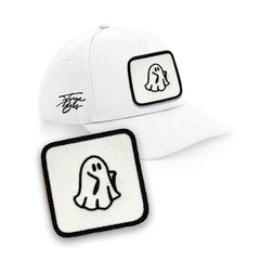 Spooky Ghost Cap - Embroidered Halloween Patch 5-Panel Urbanwear Hat by Forge Bros