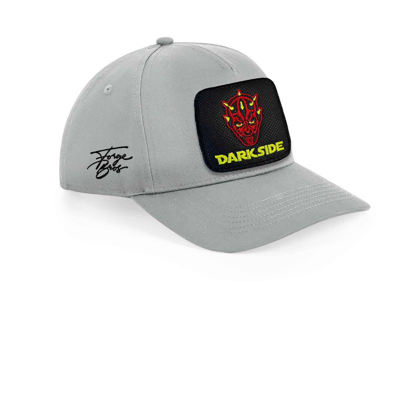 Darth Maul Dark Side Embroidered Light Grey Baseball Cap by Forge Bros
