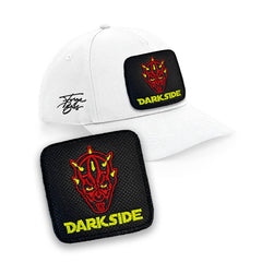 Darth Maul Dark Side Embroidered White Baseball Cap by Forge Bros