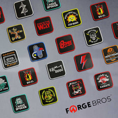 Pop Art Trucker Hat with Removable Hook & Loop Patch | Barking Dog Embroidered Snapback Cap | Black, White & Grey Retro Art Hat