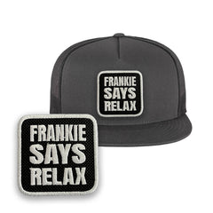 Frankie Says Relax Trucker Hat Embroidered Music Snapback mesh Cap Black, White, Grey
