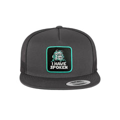 I have Spoken Trucker Hat Embroidered Kuill Mando Snapback Trucker Cap Black, White, Grey