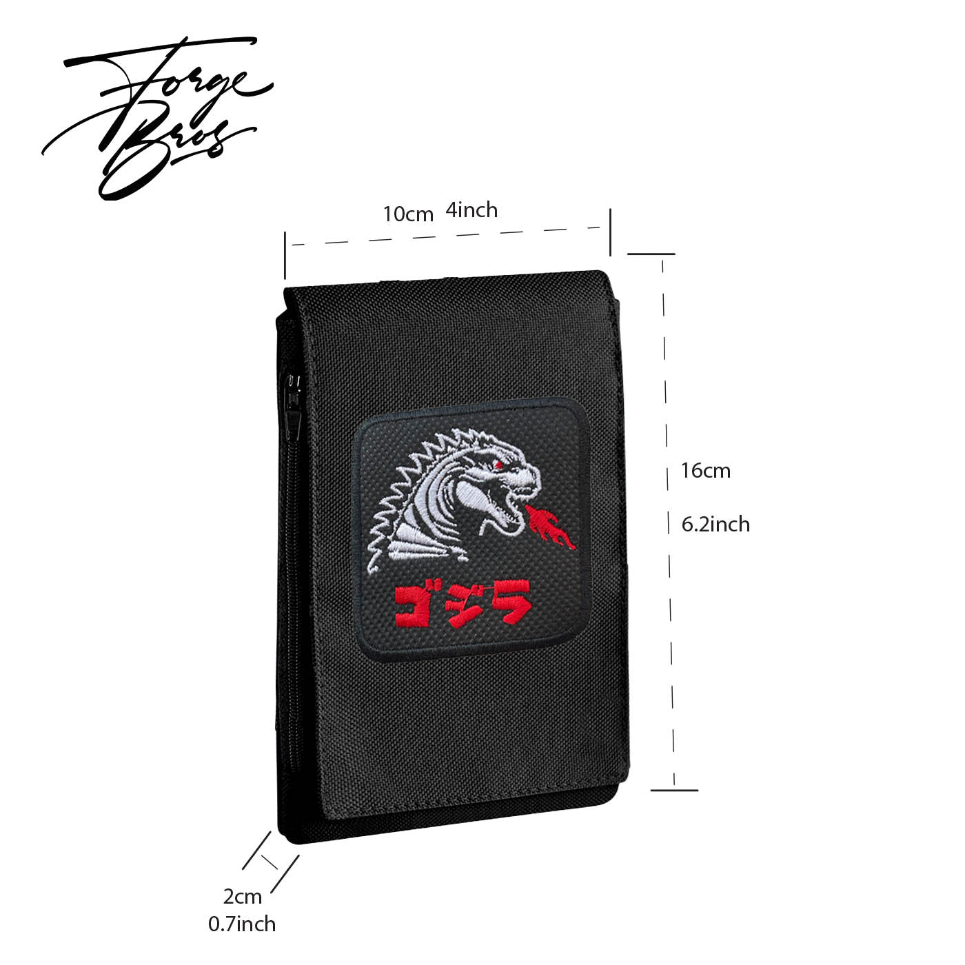 Japanese Godzilla Neck Phone Pouch XL Size Anime Manga