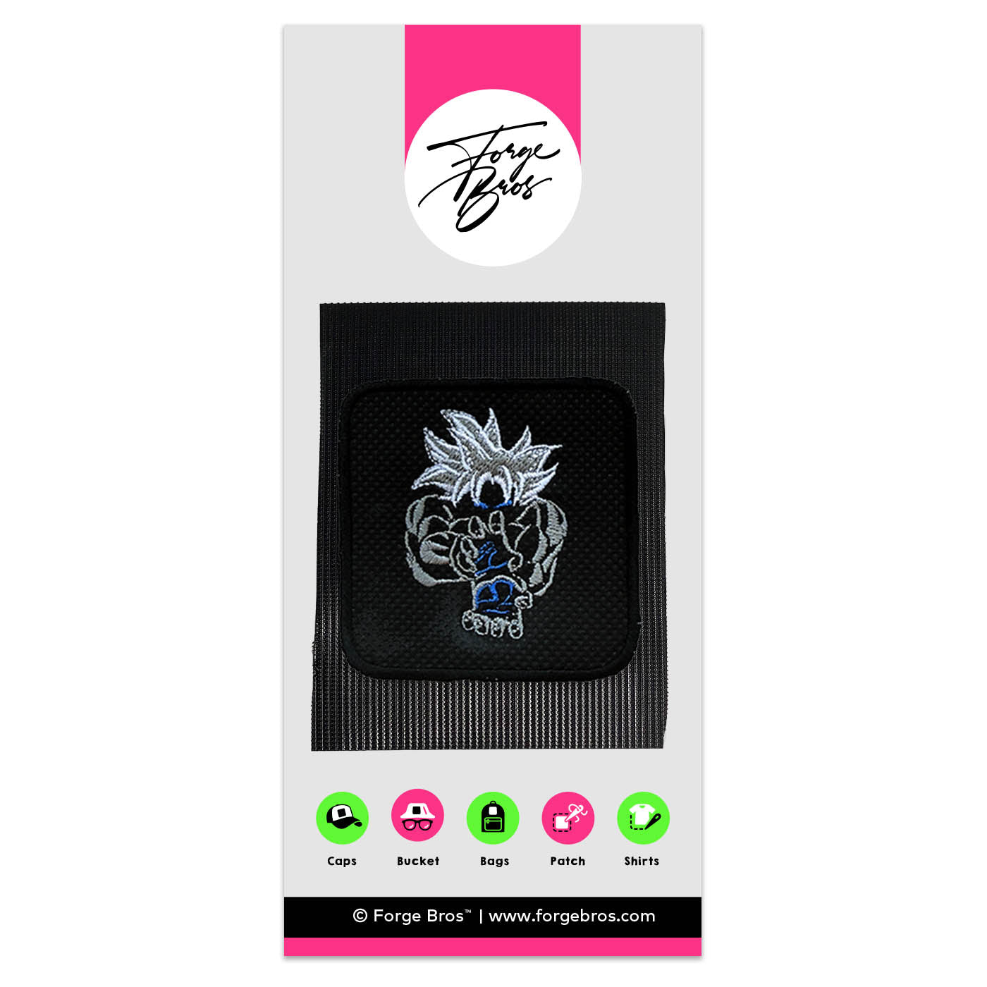 Son Goku Dragon Ball Embroidered Hook & Loop Patch for Forge Bros Caps