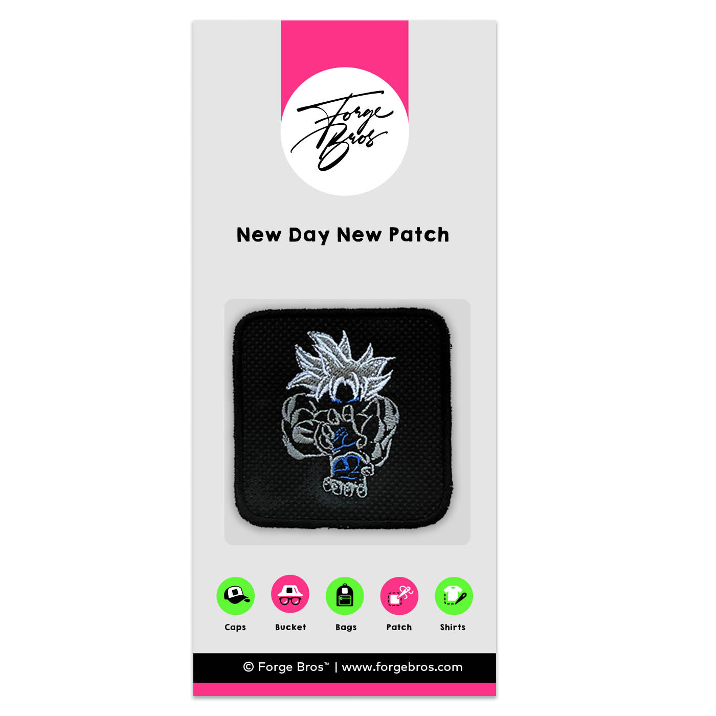 Son Goku Dragon Ball Embroidered Hook & Loop Patch for Forge Bros Caps