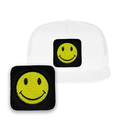 Happy Emoji Embroidered Baseball White Cap Forge Bros