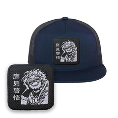 Hawks Keigo Embroidered Hat Takami Classic Trucker Mesh Blue Cap