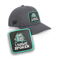 I Have Spoken Cap Embroidered Velcro Patch, Kuill & Mando Black, White, Grey