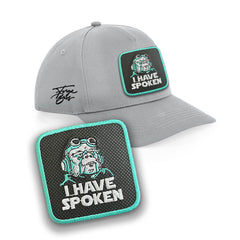 I Have Spoken Cap Embroidered Velcro Patch, Kuill & Mando Black, White, Grey