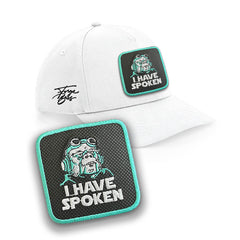 I Have Spoken Cap Embroidered Velcro Patch, Kuill & Mando Black, White, Grey