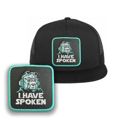 I have Spoken Trucker Hat Embroidered Kuill Mando Snapback Trucker Cap Black, White, Grey