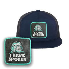 I have Spoken Trucker Hat Embroidered Kuill Mando Snapback Trucker Cap Black, White, Grey