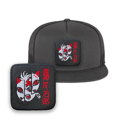 Anime Kamado Tanjiro Mask Demon Slayer Kimetsu No Yaiba Grey Cap