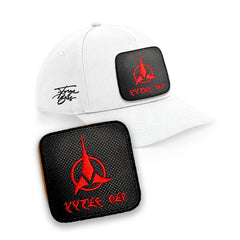 Klingon Embroidered Baseball White Hat by Forge Bros