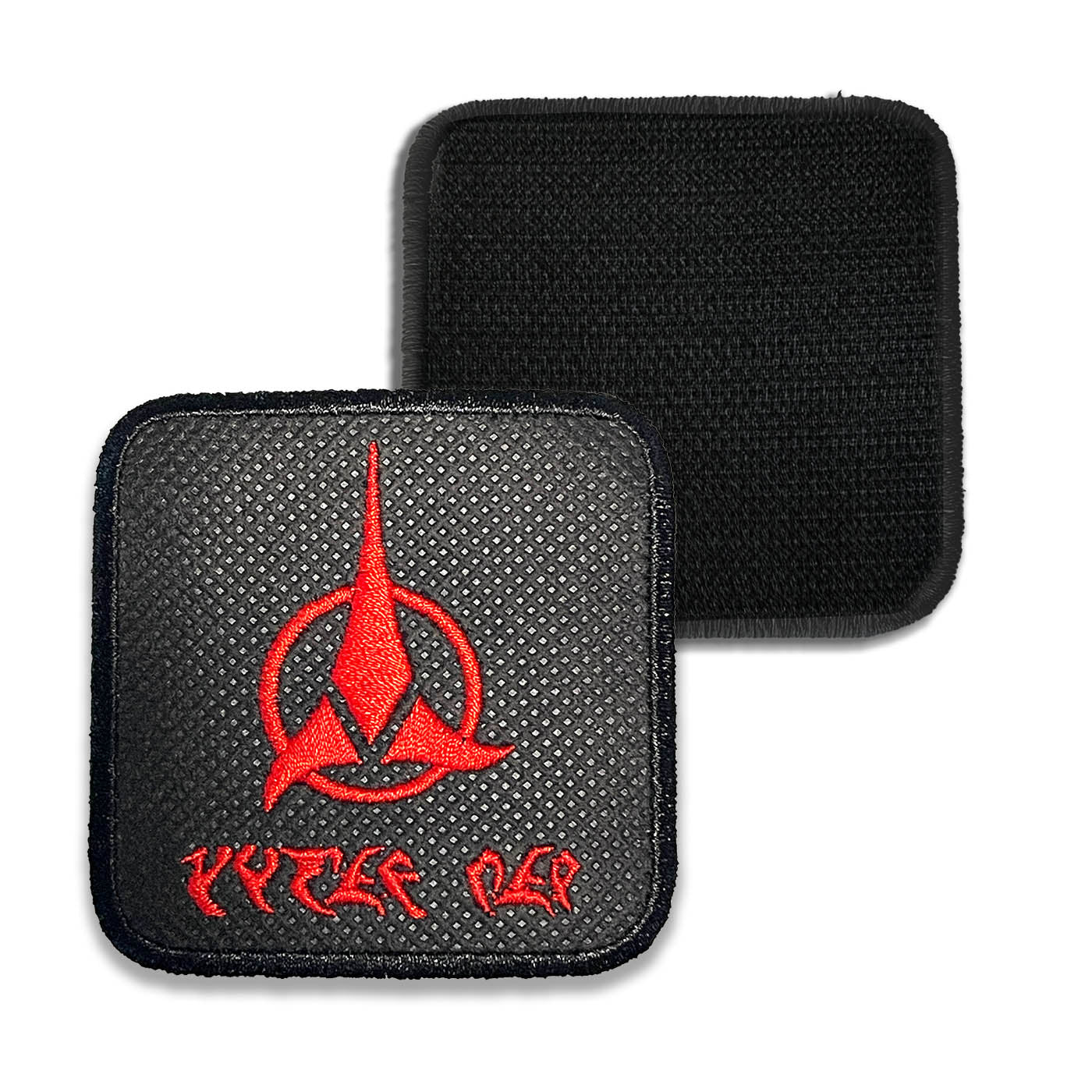 Klingon Embroidered Hook & Loop Removable Patch