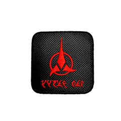 Klingon Symbol Embroidered Baseball Black Cap