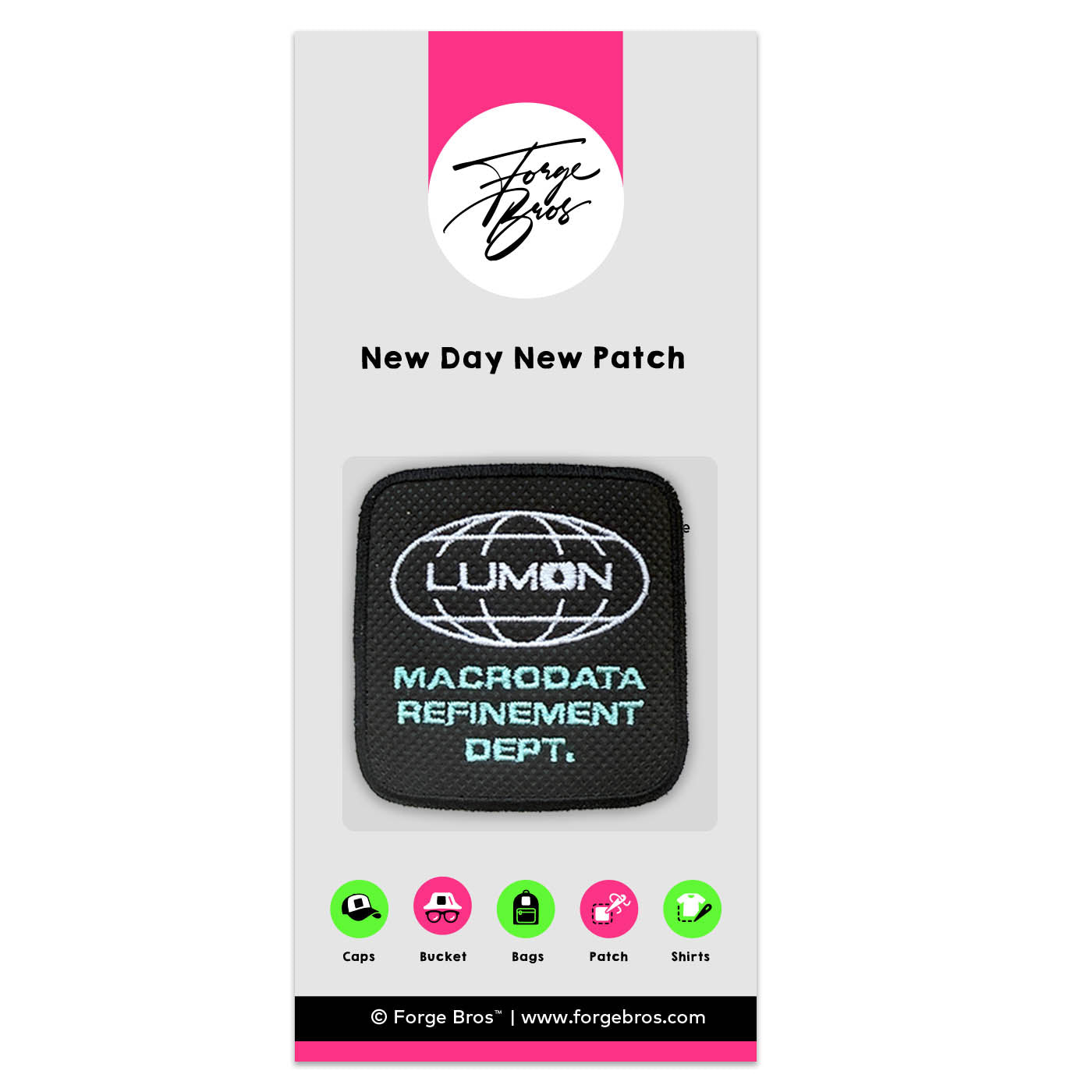 Lumon Severance Embroidered Hook & Loop Patch for Forge Bros Caps