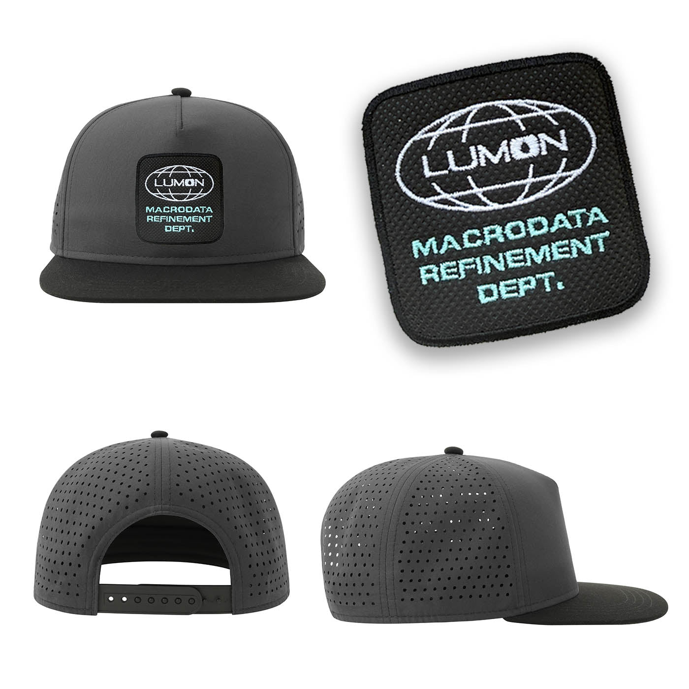 Lumon Severance Streetwear Hat with Flat Visor Embroidered Patch
