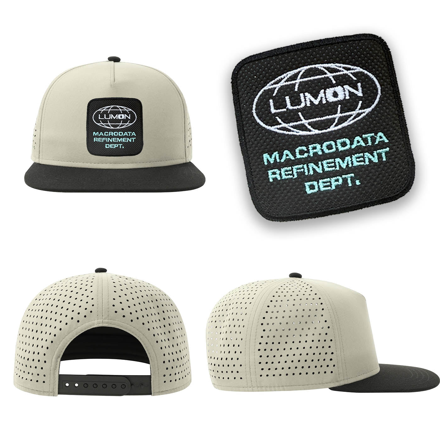 Lumon Severance Streetwear Hat with Flat Visor Embroidered Patch