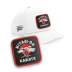 Miyagi do Karate Kid Cap Embroidered Patch Hat Black, White, Grey