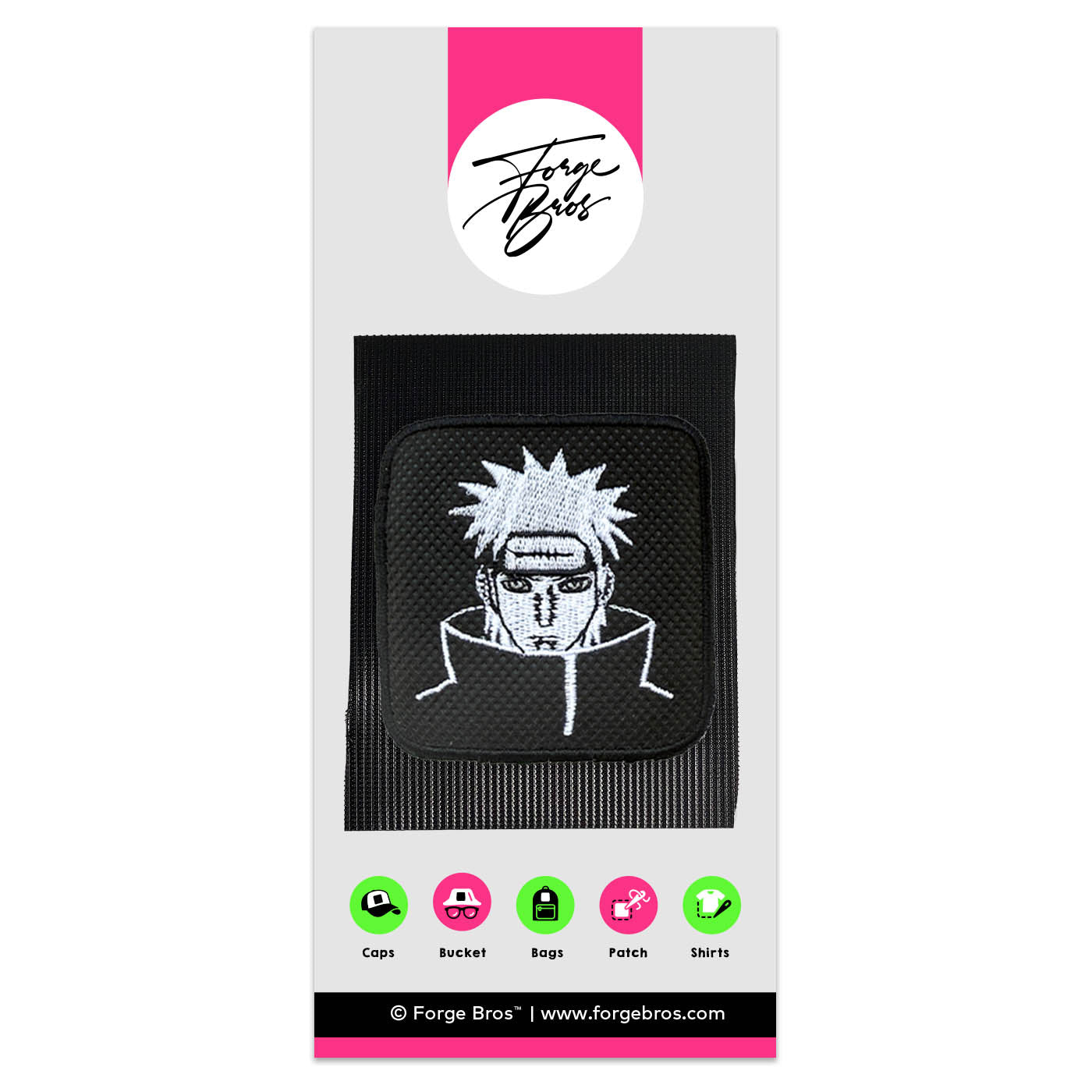 Naruto Embroidered Hook & Loop Patch for Forge Bros Caps