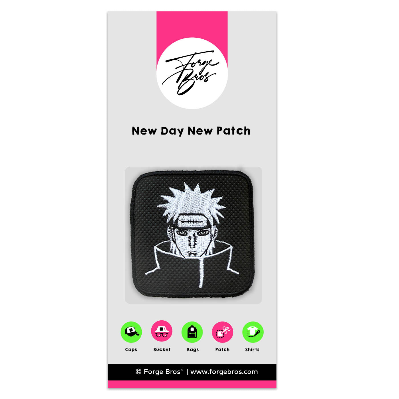 Naruto Embroidered Hook & Loop Patch for Forge Bros Caps