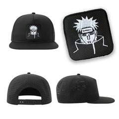 Naruto Nagato Streetwear Hat with Flat Visor Embroidered Patch