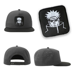 Naruto Nagato Streetwear Hat with Flat Visor Embroidered Patch