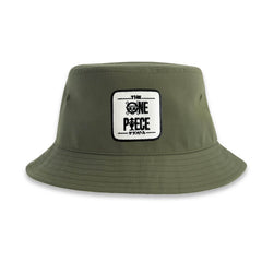 One Piece Bucket Hat Embroidered Patch