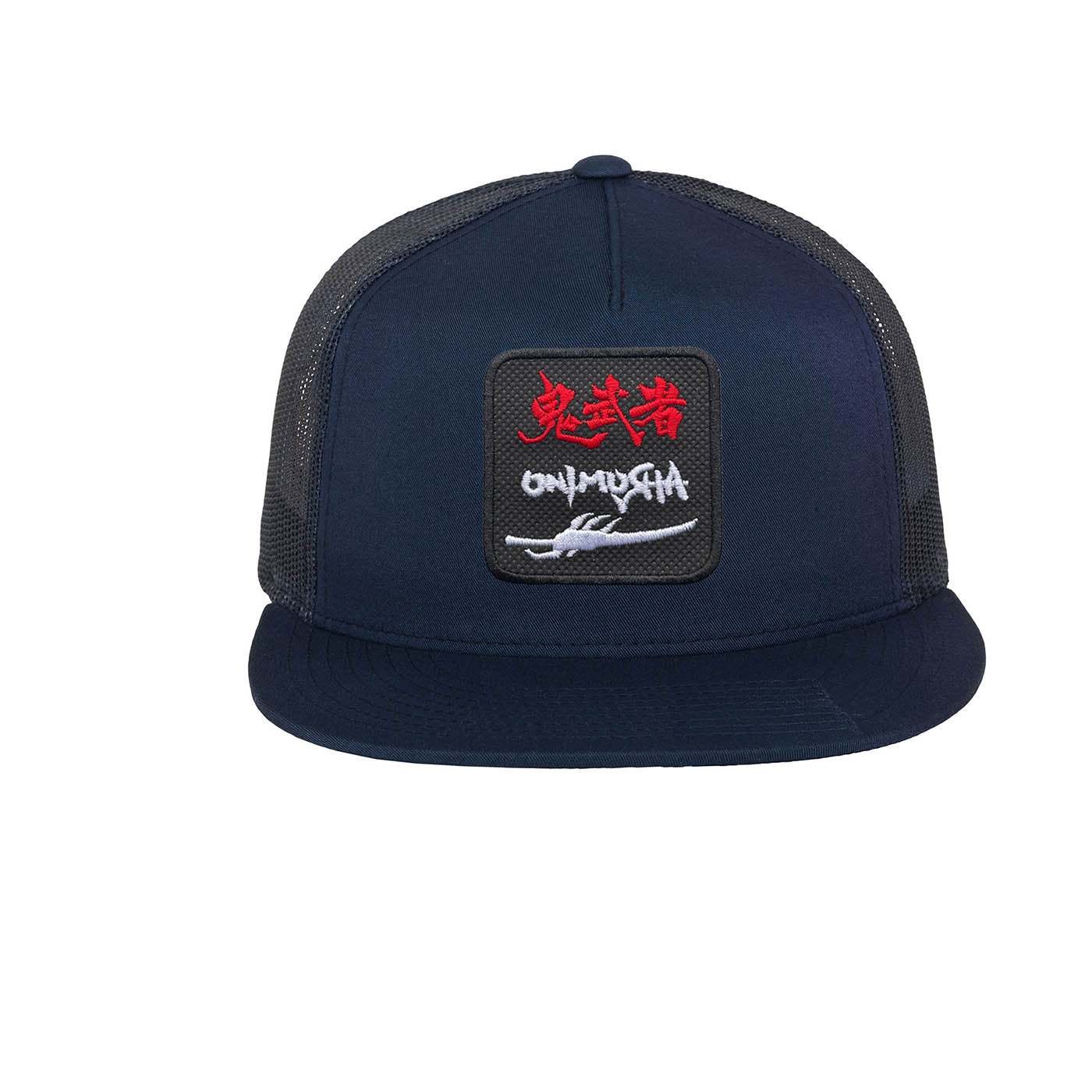 Onimusha Embroidered Hat Classic Trucker Mesh Blue Cap