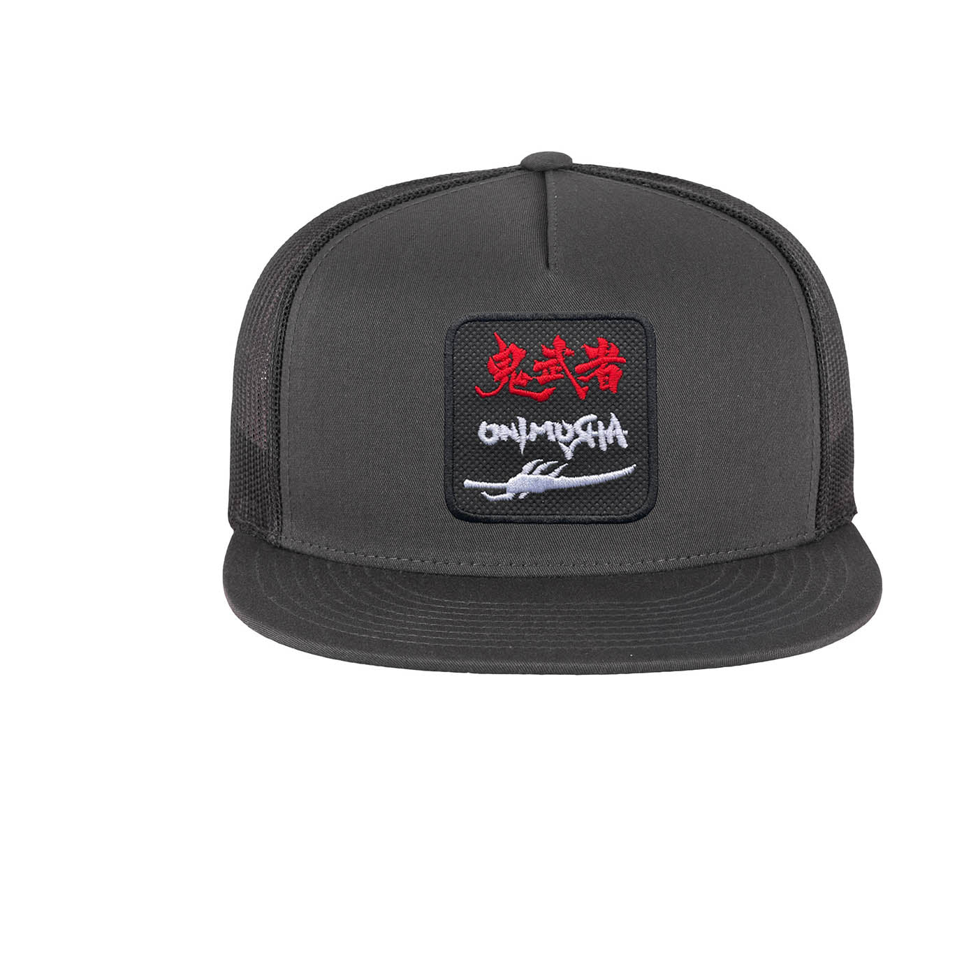 Onimusha Embroidered Hat Classic Trucker Mesh Grey Cap