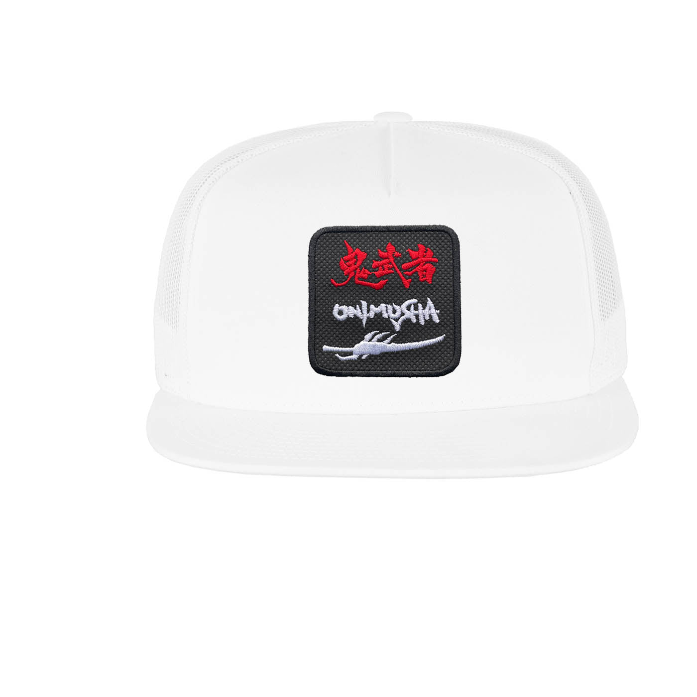 Onimusha Embroidered Hat Classic Trucker Mesh White Cap