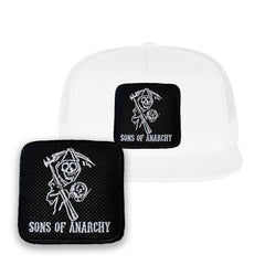 SAMCRO Hat Sons of Anarchy Embroidered Baseball Cap by Forge Bros White