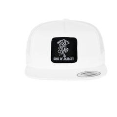 SAMCRO Hat Sons of Anarchy Embroidered Baseball Cap by Forge Bros White