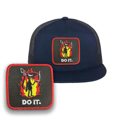 Do It Trucker Hat Embroidered Sarcastic Snapback Trucker Cap Black, White, Grey