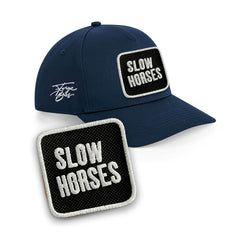 Slow Horses Cap Embroidered Patch Jackson Lamb Black, White, Grey Hat