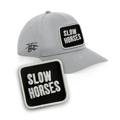 Slow Horses Cap Embroidered Patch Jackson Lamb Black, White, Grey Hat