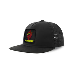 Dark Side Darth Maul Streetwear Black Hat with Flat Visor Embroidered Patch