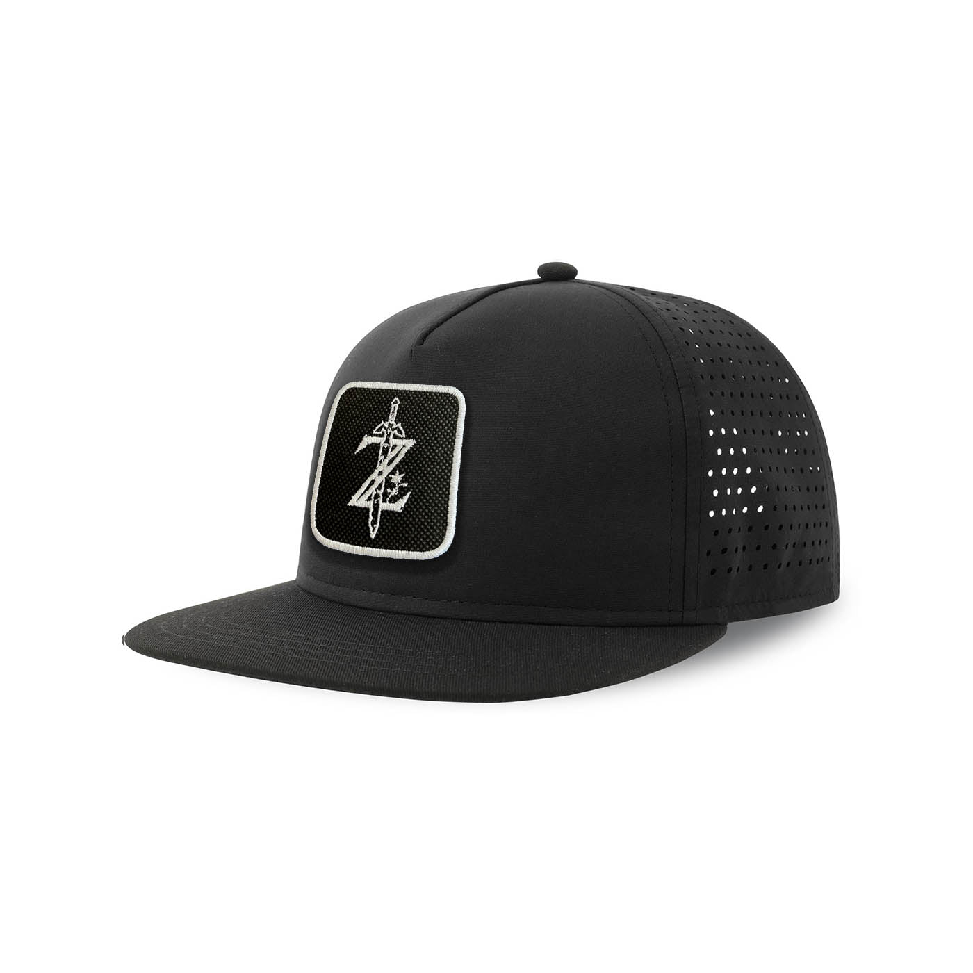 Zelda Streetwear Black Hat with Flat Visor